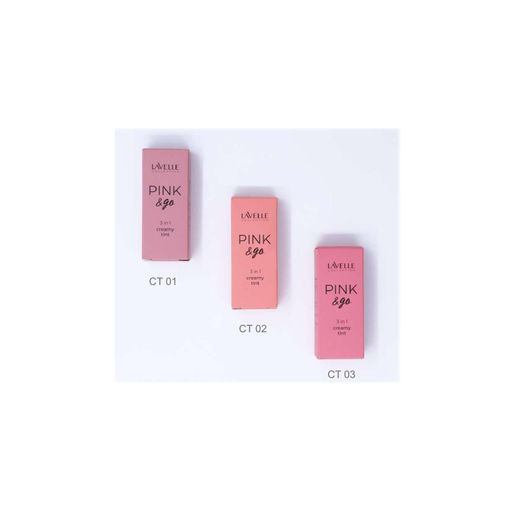 LavelleCollection Кремовый Тинт ,тон 01 для щек, губ и глаз PINK & GO 3 in1