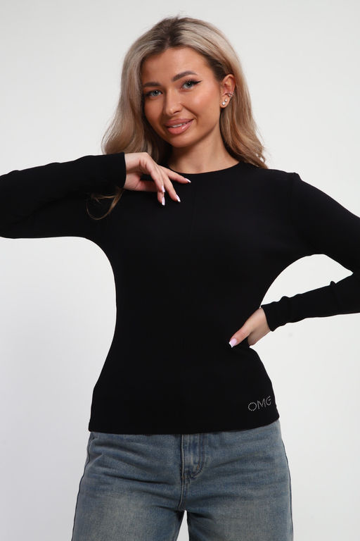 Лонгслив женский облегающий со швом ЛГ-03