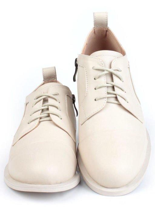 03-YP9862M BEIGE Полуботинки женские (натуральная кожа)