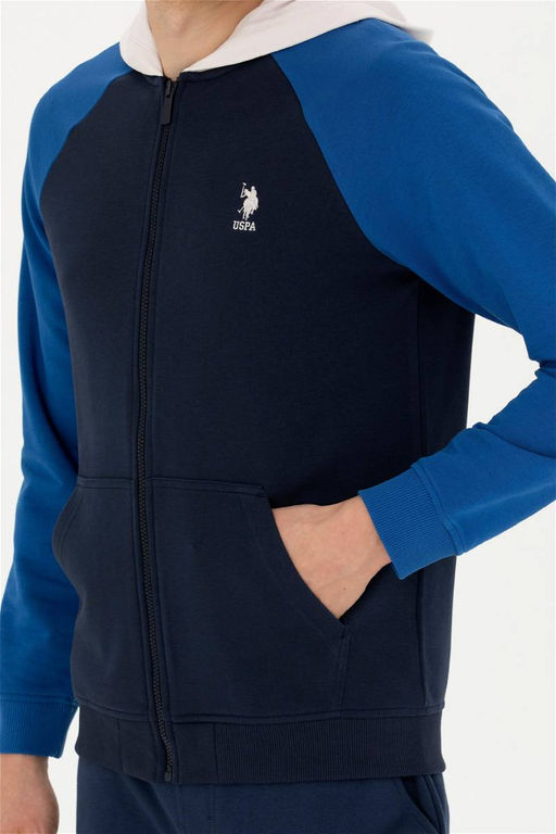 Мужской темно-синий вязаный кардиган - U.s. polo assn фото 13
