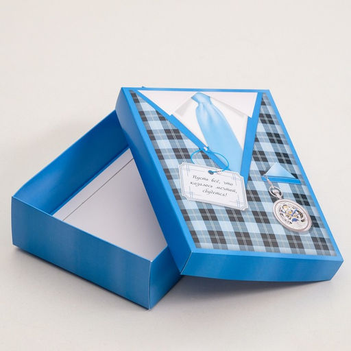 Цена за 5 шт. Подарочная коробка сборная 23 февраля, 21 х 15 х 5,7 см - UPAK LAND фото 2