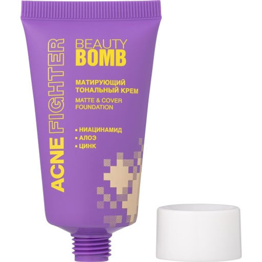 Beauty Bomb Тональный крем ACNE FIGHTER тон 01 светло-бежевый 25 мл фото 2