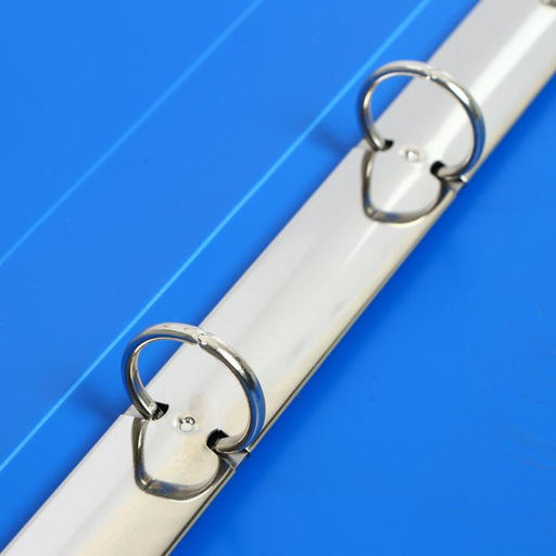 Папка на 4 кольцах А4, Calligrata, 25 мм, 700 мкм, внутренний и торцевой карман, синяя  фото 3