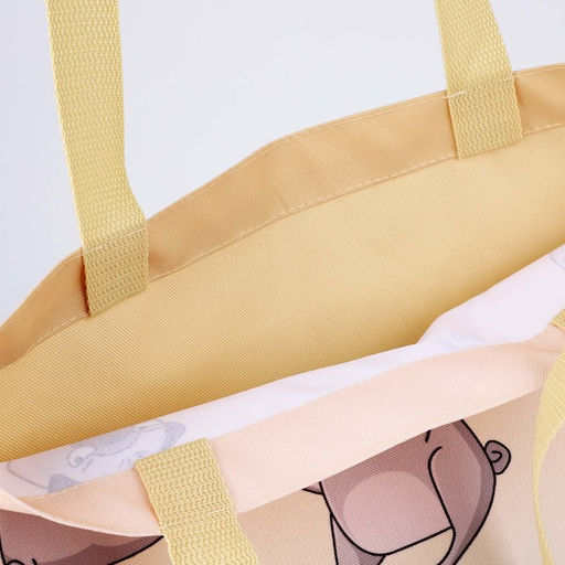 Сумка-шопер Мопс без молнии, без подкладки, цвет белый - Nazamok фото 6