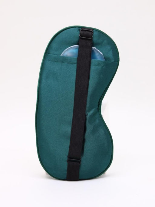 Маска для сна гелевая "Silk dreams", green