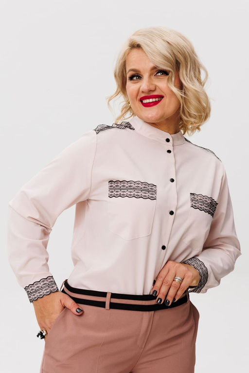 Блуза ANELLI 1250 ванильный крем  фото 7