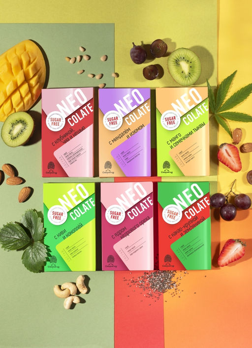 Шоколад без сахара NEOcolate с манго и тыквой, 30 г - Сибирский кедр фото 6