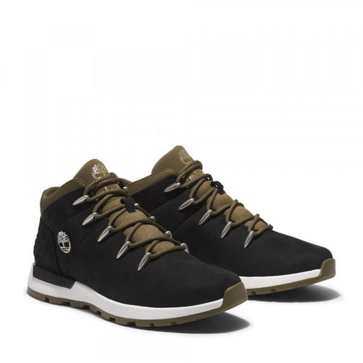 Мужские ботинки Timberland Sprint Trekker Mid Leather черные фото 3