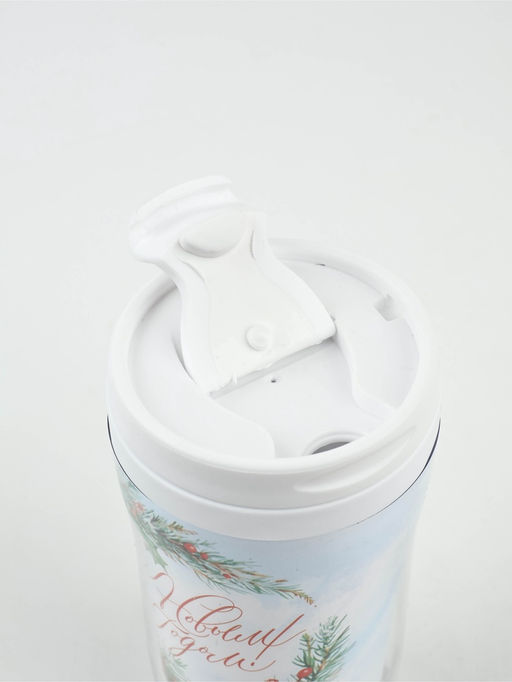 Подарочный набор новогодний «Новый год», ежедневник А6, 80 листов, термостакан 250 мл