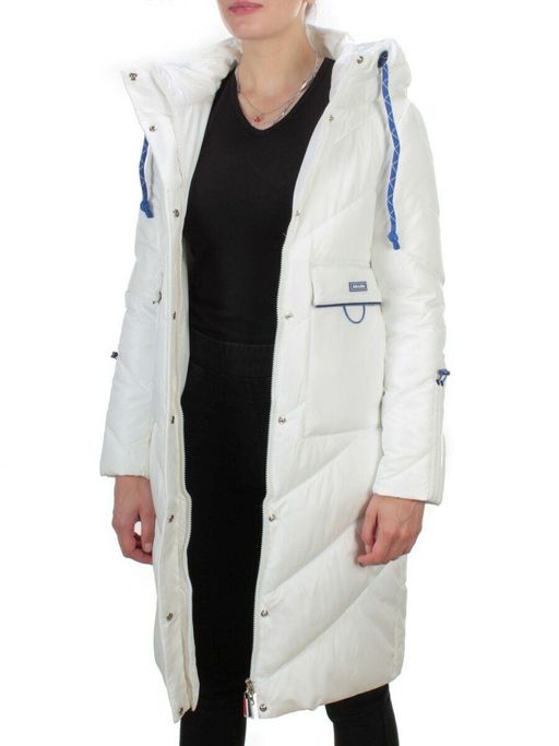9190 WHITE Пальто зимнее женское EVCANBADY (200 гр. холлофайбера) - Fashion фото 7