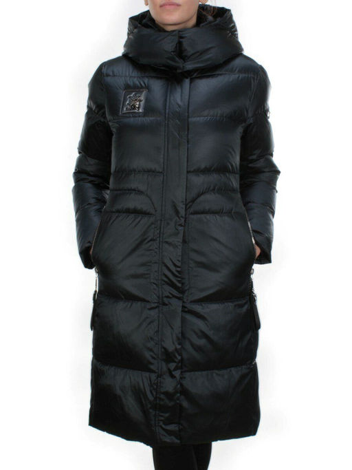 9110 DARK GREEN Пальто зимнее женское FLOWERROVE (200 гр. холлофайбера) - Fashion фото 2