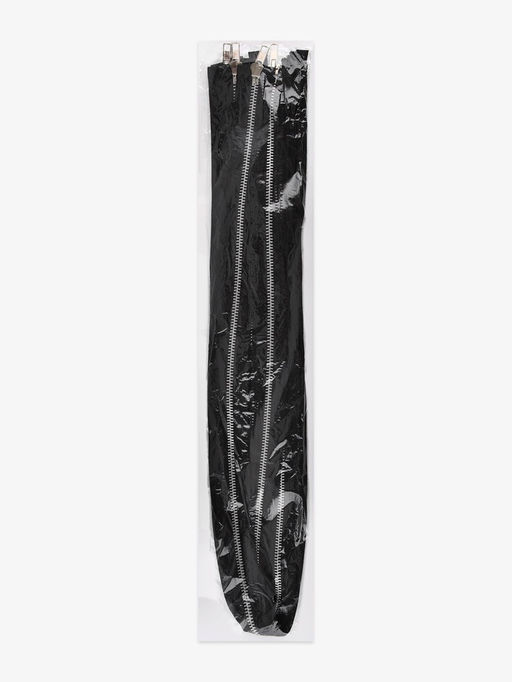 Цена за 5 шт. Молния металлическая, №5, 2 замка, разъёмная, замки автомат, 100 см, чёрная
