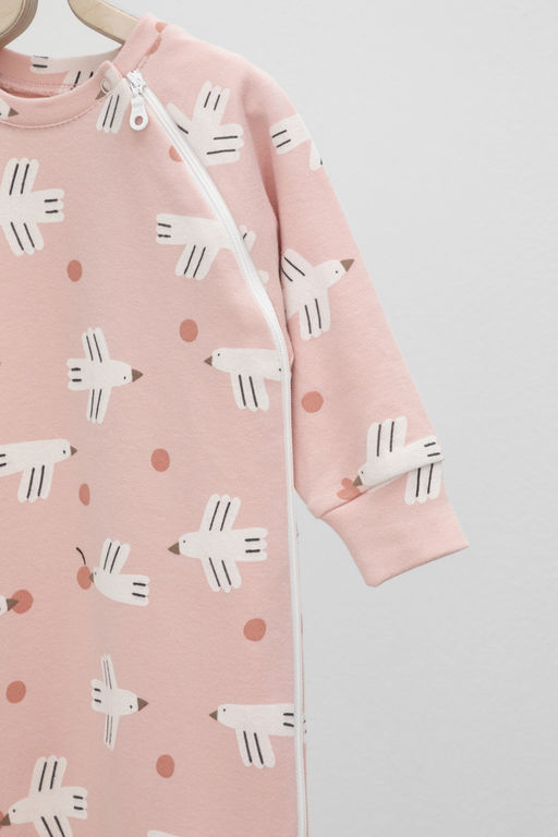 К 6444/дымчатая роза,птички с вишенками комбинезон яс - Crockid фото 4