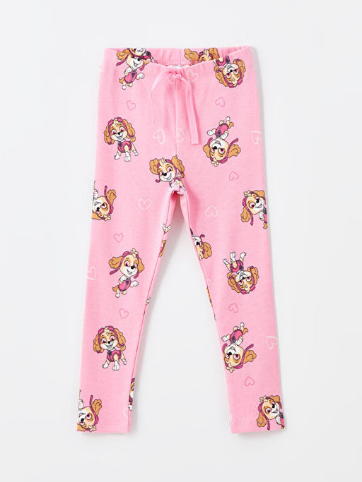 Bisiklet Yaka Paw Patrol Bask?l? K?z Bebek Sweatshirt ve Tayt 2li Tak?m - Waikiki фото 3