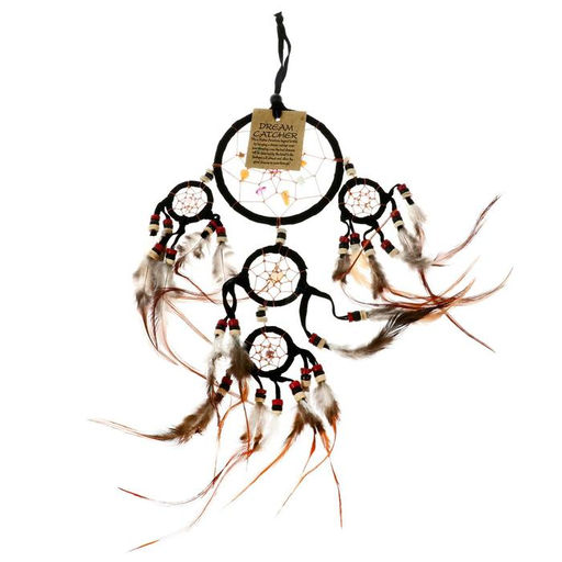 Ловец снов «Пять колец», 14×0.5×40 см, чёрный