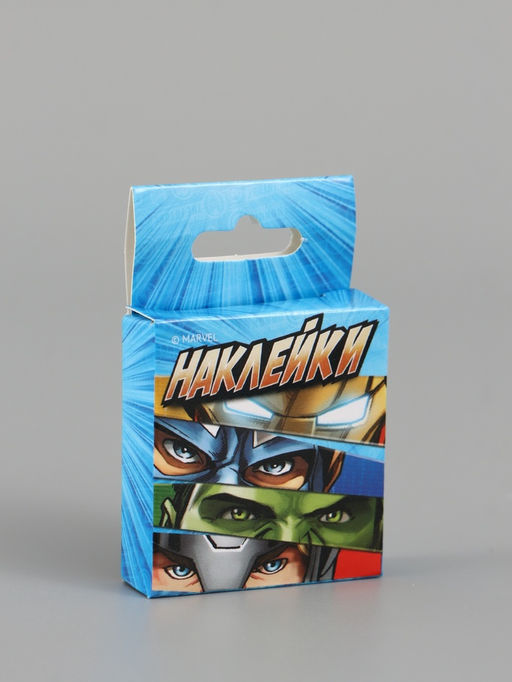 Цена за 2 шт. Наклейки для подарков «Супергерои», 42 штуки в коробке, 3 × 4 см