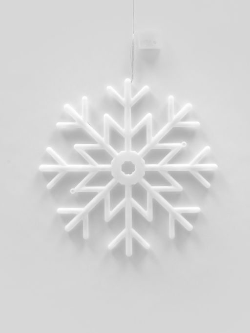ULD-H4040-048/DTA RGB IP20 SNOWFLAKE Фигура светодиодная Снежинка, 40х40см. Подвесная. 48 светодиодов. RGB свет. Провод прозрачный. TM Uniel - Volpe фото 2