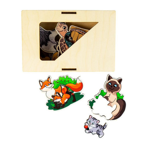 Пазлы логические Мамы и детёныши - Лесная мастерская фото 18