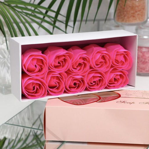 Мыльные розы, фуксия, набор 10 шт. - SB BEAUTY фото 3