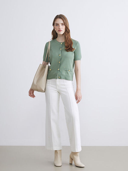 Bisiklet Yaka Kad?n Triko H?rka