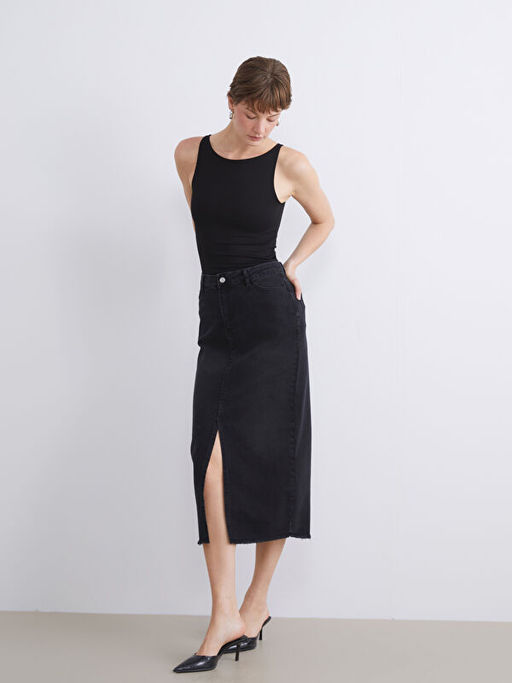 Standart Fit Y?rtma?l? Jean Etek