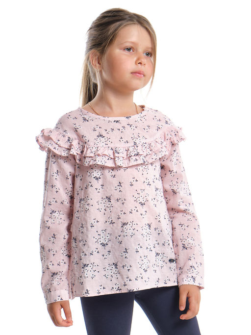 Блузка для девочки праздничное нарядная форма детская одежда UD 3860 розовый - Mini maxi фото 6