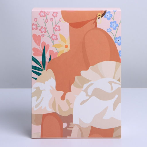 Коробка складная Девушка в цветах, 16 23 7.5 см - Дарите счастье фото 2