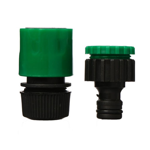 Набор: пистолет для полива, 7 режимов, коннектор 1/2" (12 мм), адаптер 1/2"−3/4" (12 мм−19 мм), Greengo