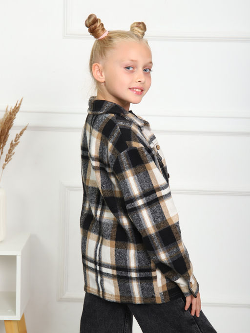 РБ012 Рубашка "Бавария" 2 (чёрный; коричневый)