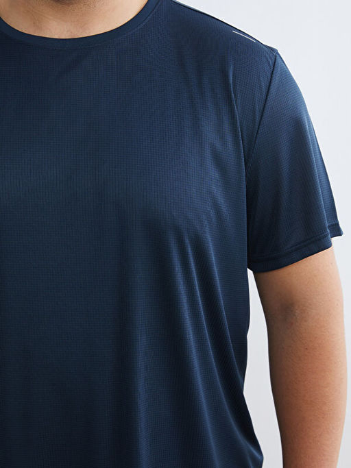 B?y?k Beden Bisiklet Yaka Erkek Spor Ti??rt