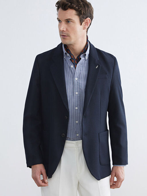 Standart Kal?p Erkek Blazer Ceket