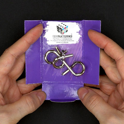 DELFBRICK DLM-06 Головоломка металлическая 1 шт Петельки 2 элемент