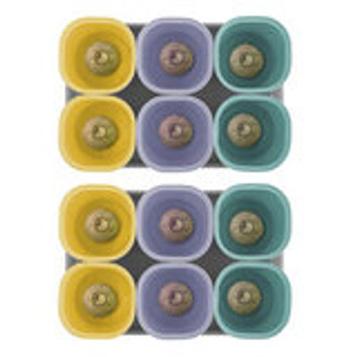 Набор многоразовый InGreen для выращивания рассады 4в1,12х400мл,2под.,субстрат,лопатка IG604210998