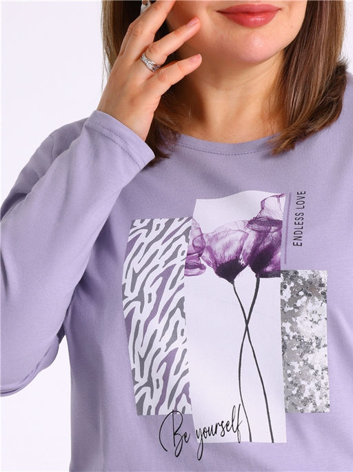 лонгслив 1ЖДЛД4037001 - Апрель фото 4