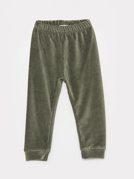 Beli Lastikli Kadife Erkek Bebek Pijama Alt 2li - Waikiki фото 2