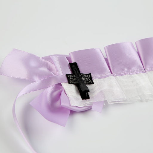 Карнавальная повязка Лолита цвет сиреневый с белым кружевом - Simaland фото 10