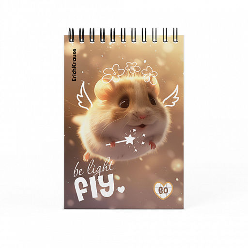 Цена за 4 шт. Блокнот на спирали ErichKrause Fluffy, А6, 60 листов, клетка_MIX-PACK фото 4