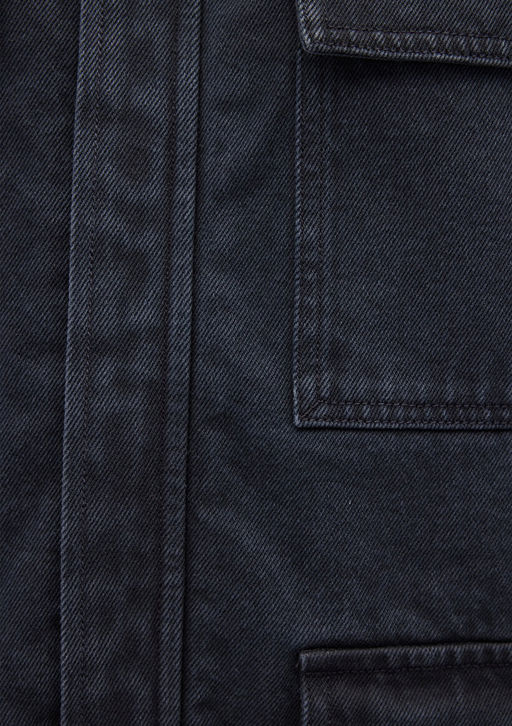 Cep Detayl? Gri Ceket - Mavi фото 7