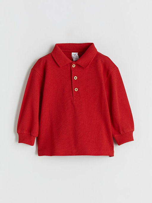 Polo Yaka Erkek Bebek Ti??rt ve Pantolon 2li