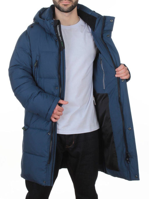 D6599 BLUE Куртка мужская зимняя (200 гр. холлофайбер)
