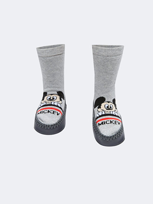 Mickey Mouse Desenli Erkek Bebek Ev ?orab? - Waikiki фото 2