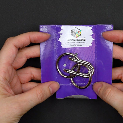 DELFBRICK DLM-22 Головоломка металлическая 1 шт Кольца 3 элемент