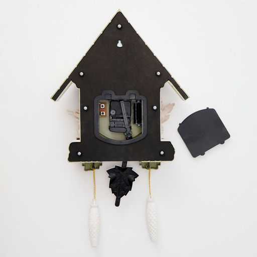 Часы настенные интерьерные большие с кукушкой «Замок с птицами», плавный ход, 64х36х9 см