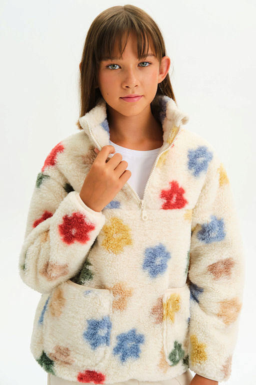 PELICAN, куртка для девочек, Молочный  фото 2