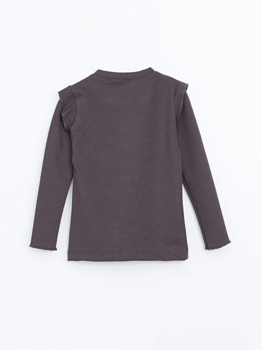 Bisiklet Yaka Nak??l? K?z ?ocuk Ti??rt - Waikiki фото 3