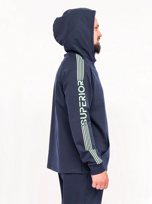 CRB wear/FWXM 90031-41 Комплект мужской (толстовка, брюки),темно-синий/Ex.Cherubino  фото 2