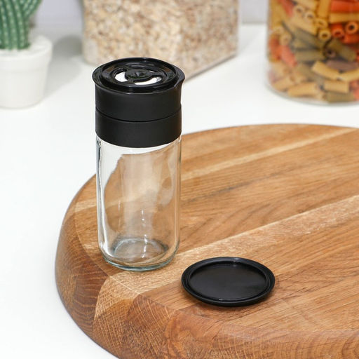 Мельница для специй, в сборе с керамическим механизмом 100 мл, цвет черный - Simaland фото 3