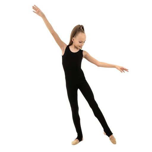 Комбинезон гимнастический Grace Dance, с вырезом на спине, с вырезом под пятку, р. 42, цвет чёрный  фото 5