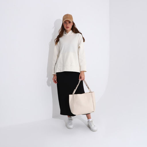 Сумка-тоут на магните, цвет молочный - Simaland фото 6