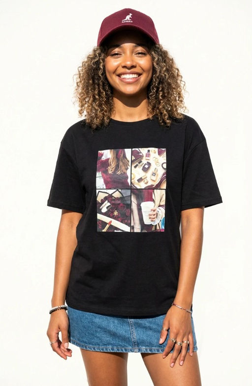 K13397 Футболка OVER SIZE ЧЕРНЫЙ